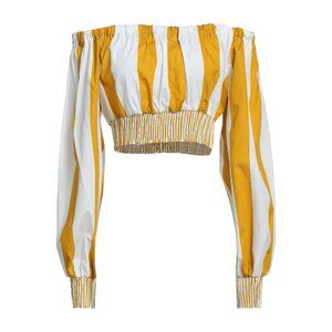 HAVEONE 100% Cotton Ocher stripes top